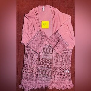 Xhilaration Pink Knit Cardigan